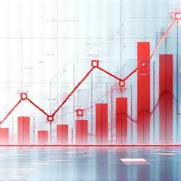 Graphic representing data charts and insights for analytics