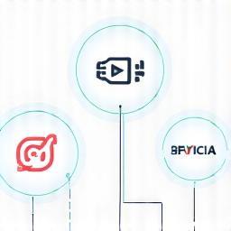 Graphic representing data flowing between platforms for distribution